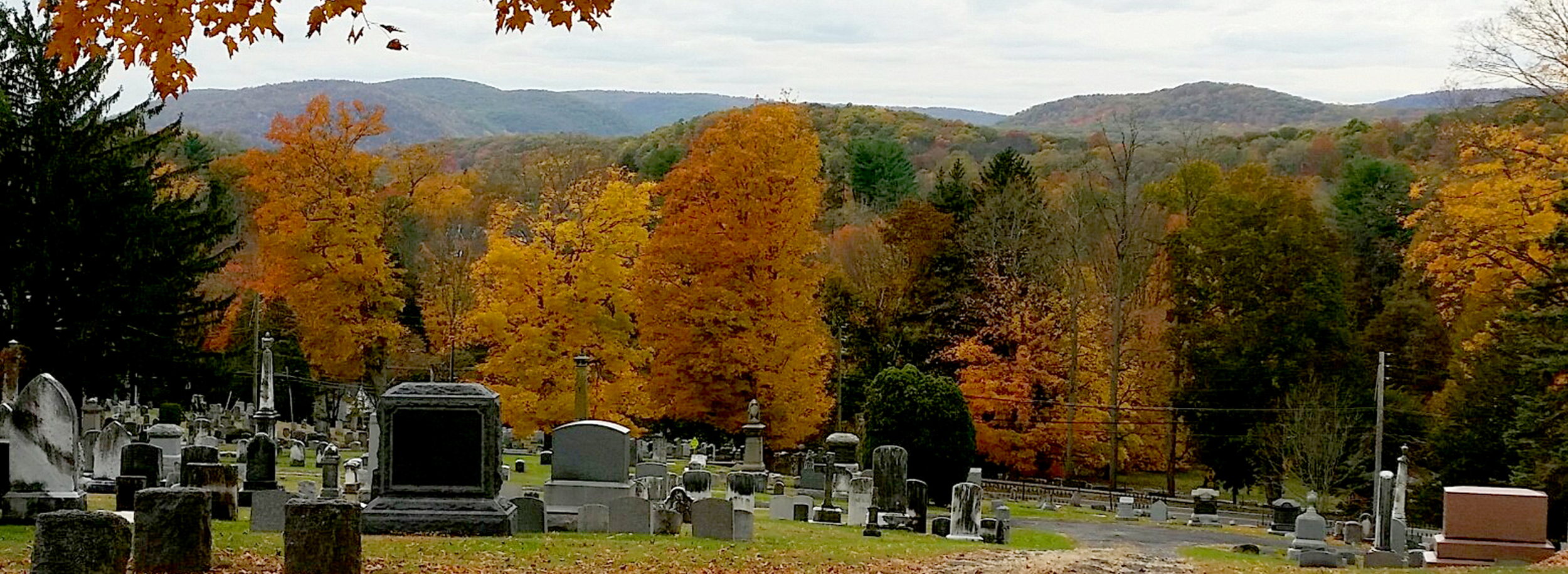 Peaceful cemetery in Northern Westchester County, NY