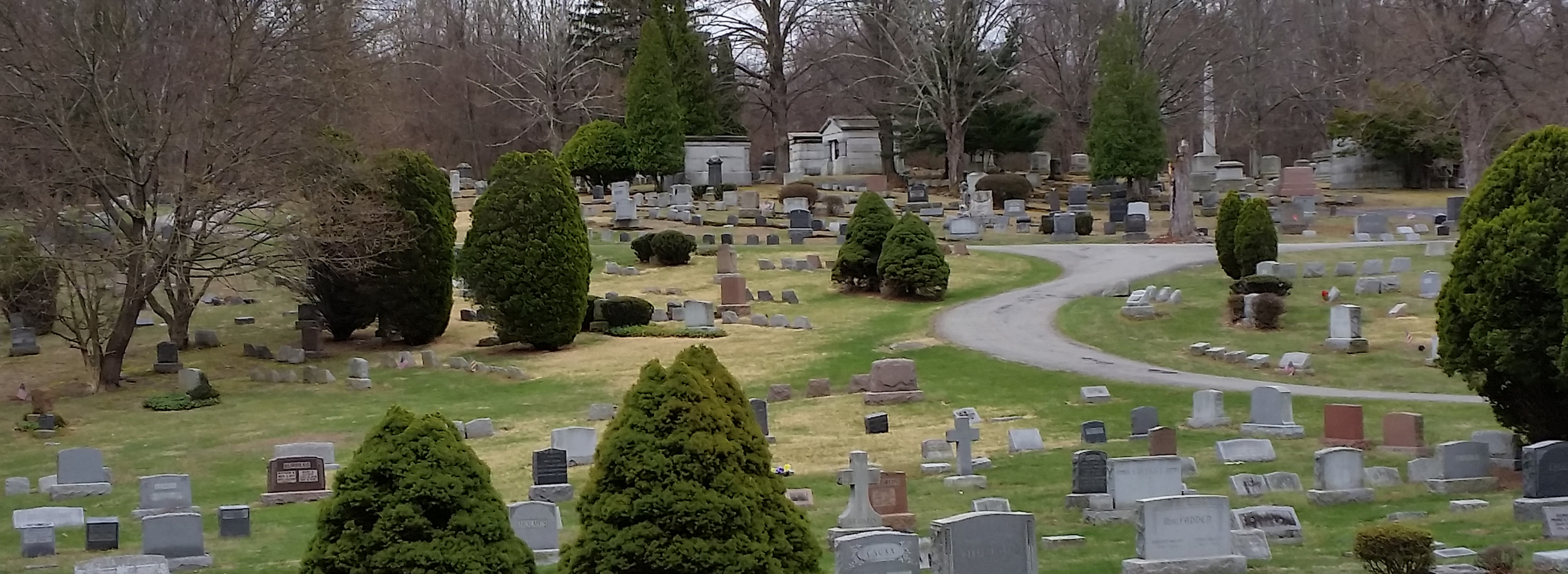 Peaceful cemetery in Northern Westchester County, NY
